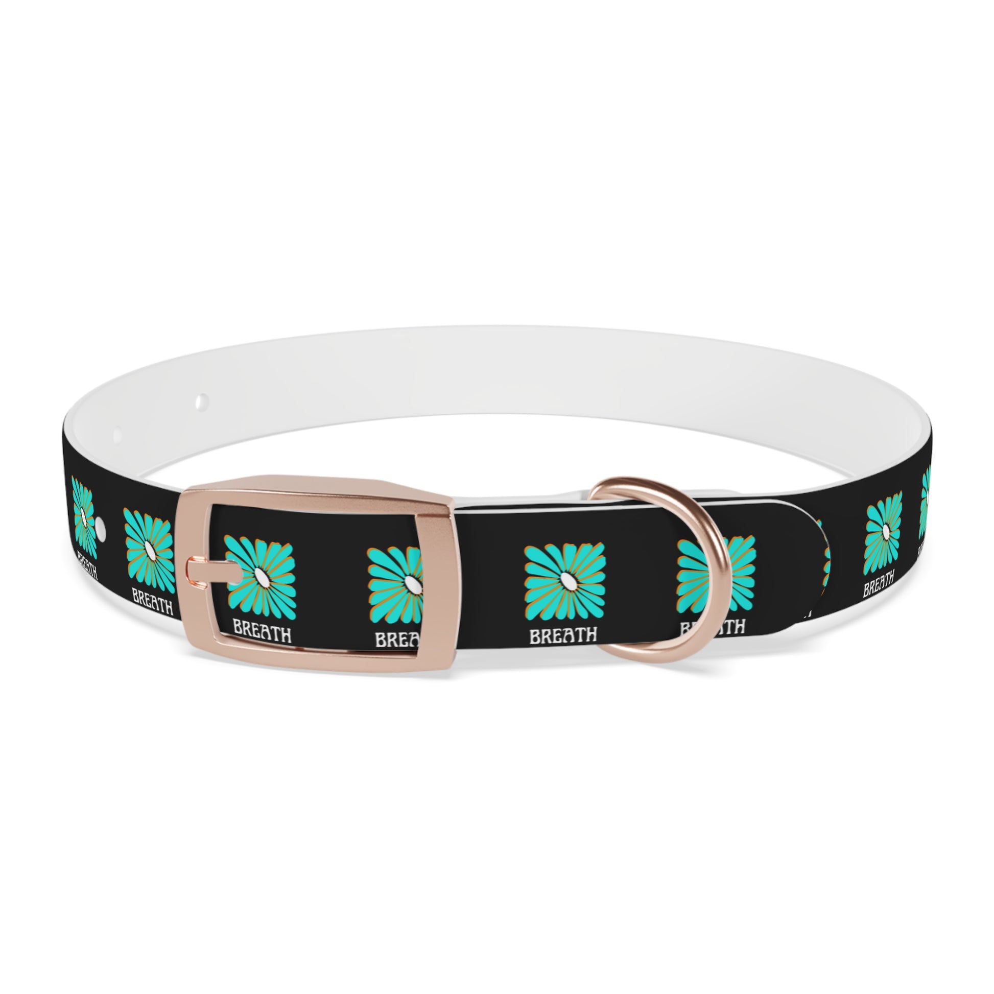 Colorful 'Breathe' Dog Collar - Vibrant Floral Design for Stylish Pets - DiRoMi