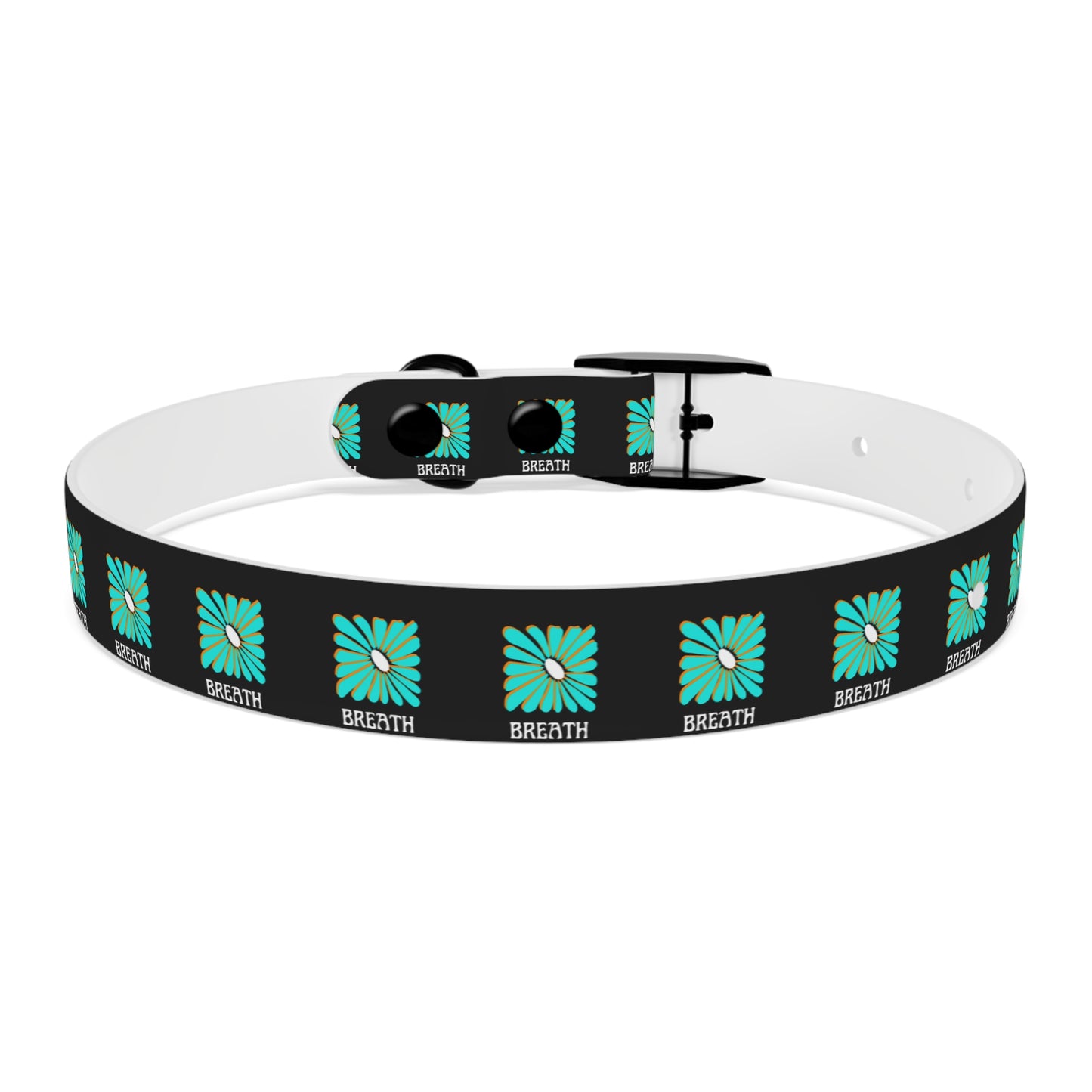 Colorful 'Breathe' Dog Collar - Vibrant Floral Design for Stylish Pets - DiRoMi