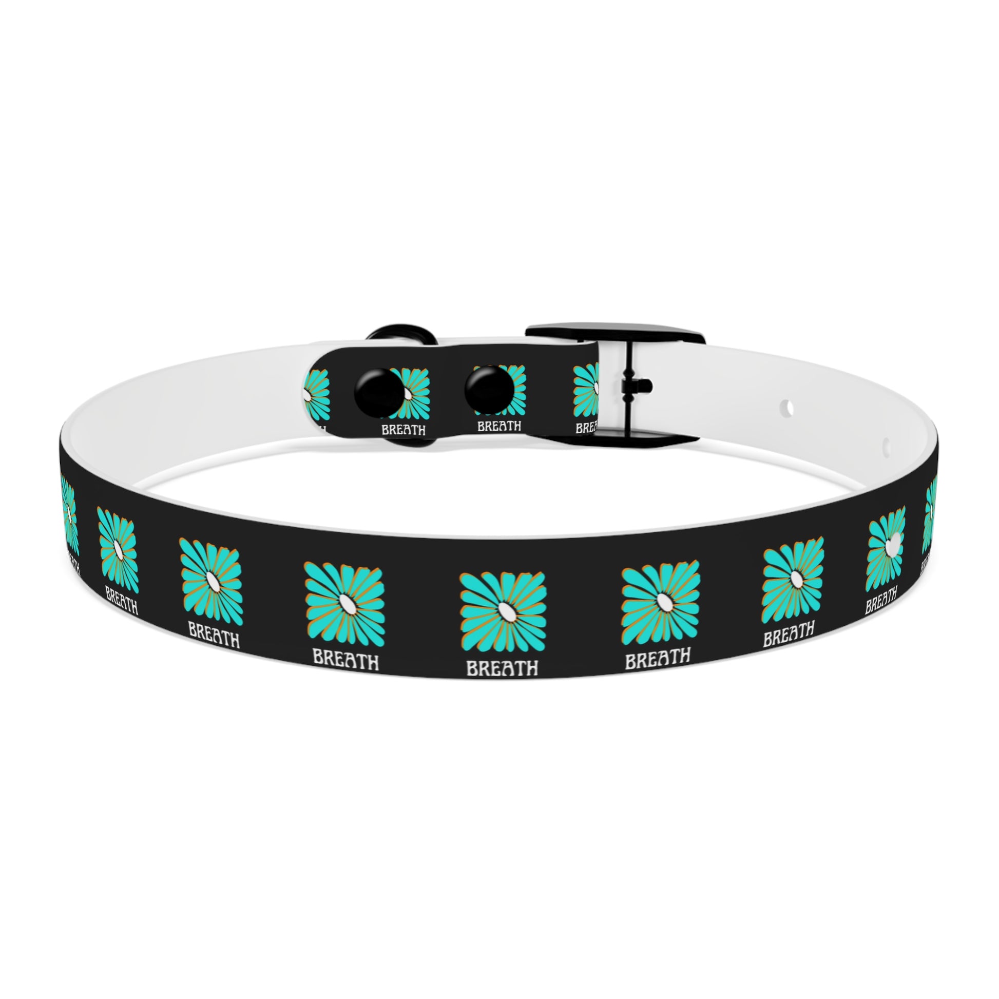 Colorful 'Breathe' Dog Collar - Vibrant Floral Design for Stylish Pets - DiRoMi