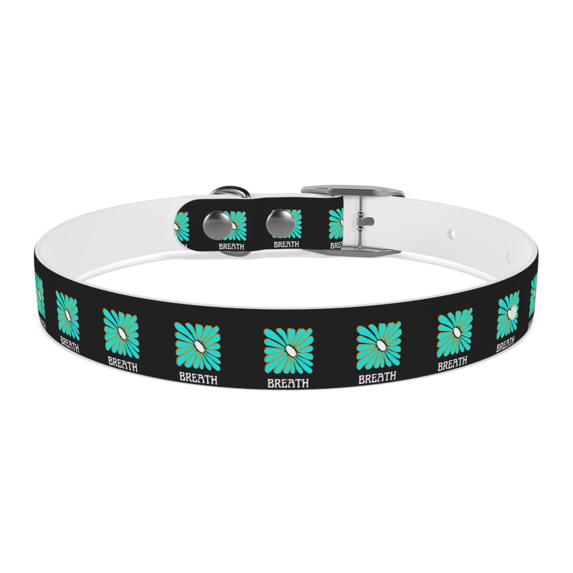 Colorful 'Breathe' Dog Collar - Vibrant Floral Design for Stylish Pets - DiRoMi