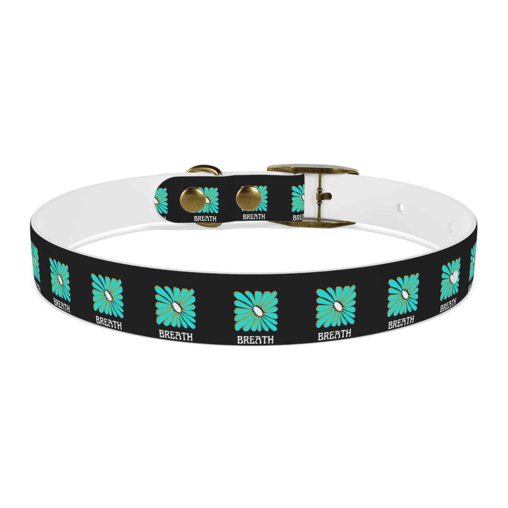 Colorful 'Breathe' Dog Collar - Vibrant Floral Design for Stylish Pets - DiRoMi
