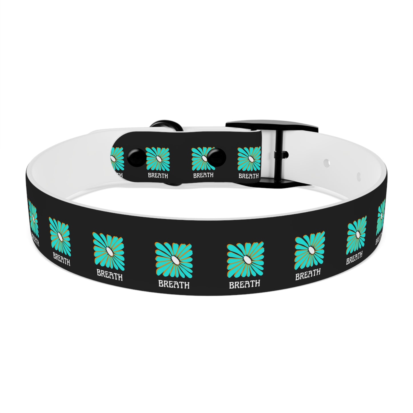 Colorful 'Breathe' Dog Collar - Vibrant Floral Design for Stylish Pets - DiRoMi