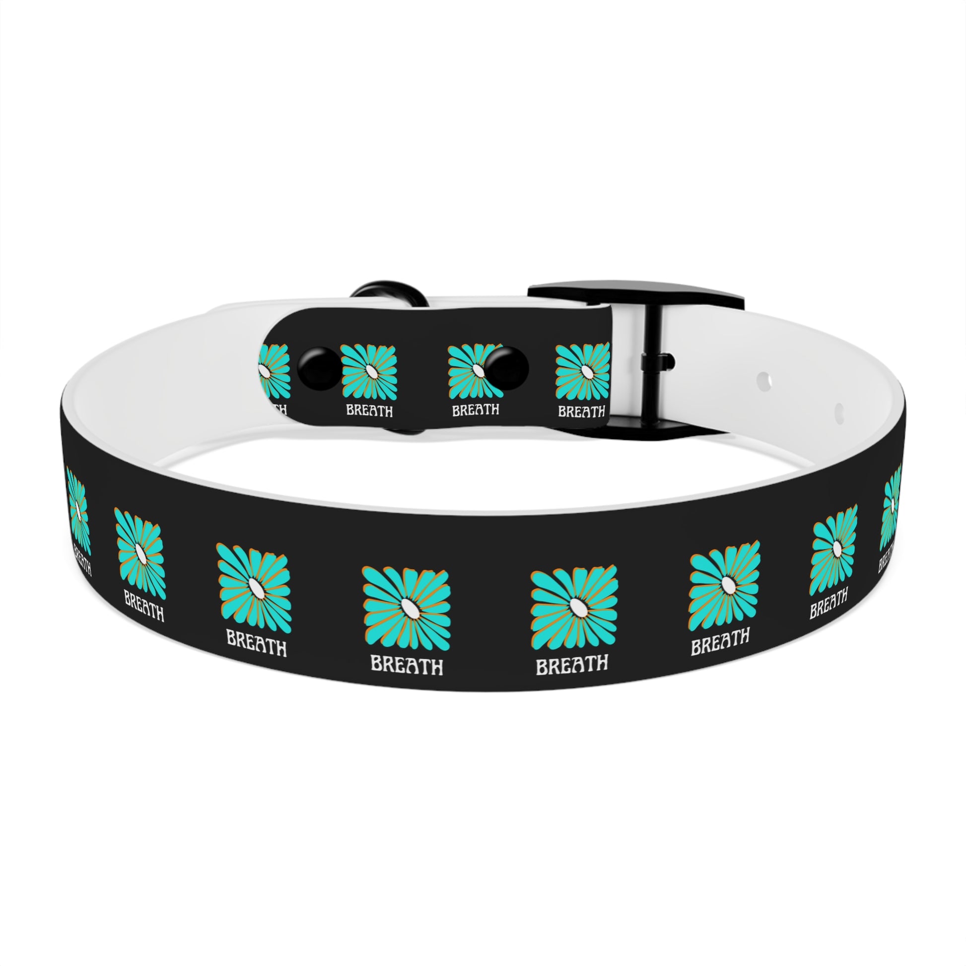 Colorful 'Breathe' Dog Collar - Vibrant Floral Design for Stylish Pets - DiRoMi