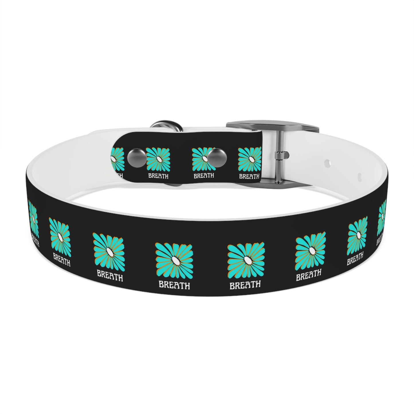 Colorful 'Breathe' Dog Collar - Vibrant Floral Design for Stylish Pets - DiRoMi