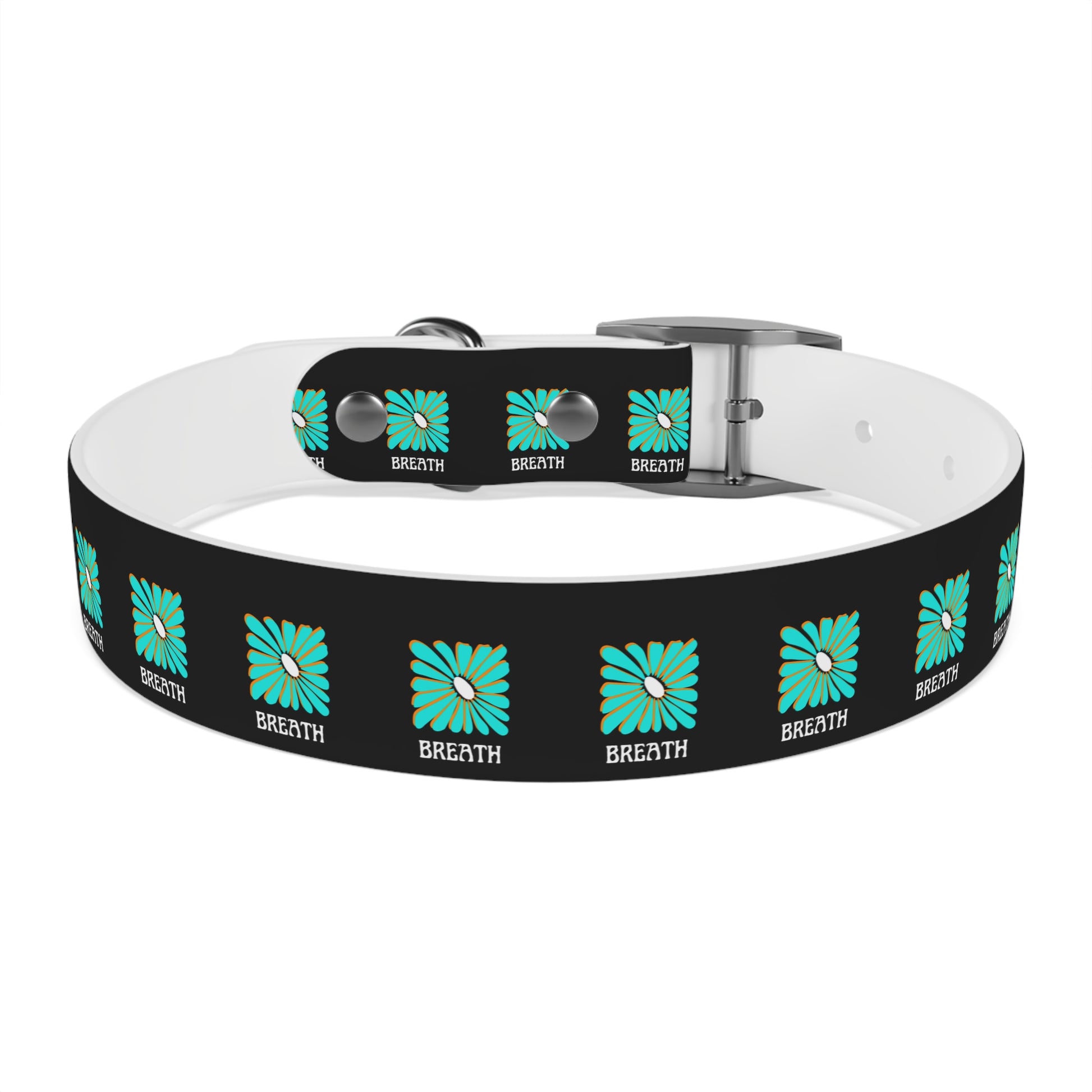 Colorful 'Breathe' Dog Collar - Vibrant Floral Design for Stylish Pets - DiRoMi