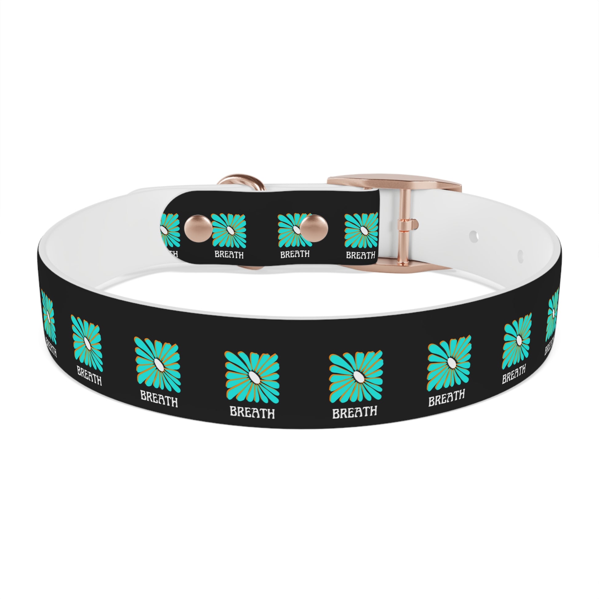 Colorful 'Breathe' Dog Collar - Vibrant Floral Design for Stylish Pets - DiRoMi