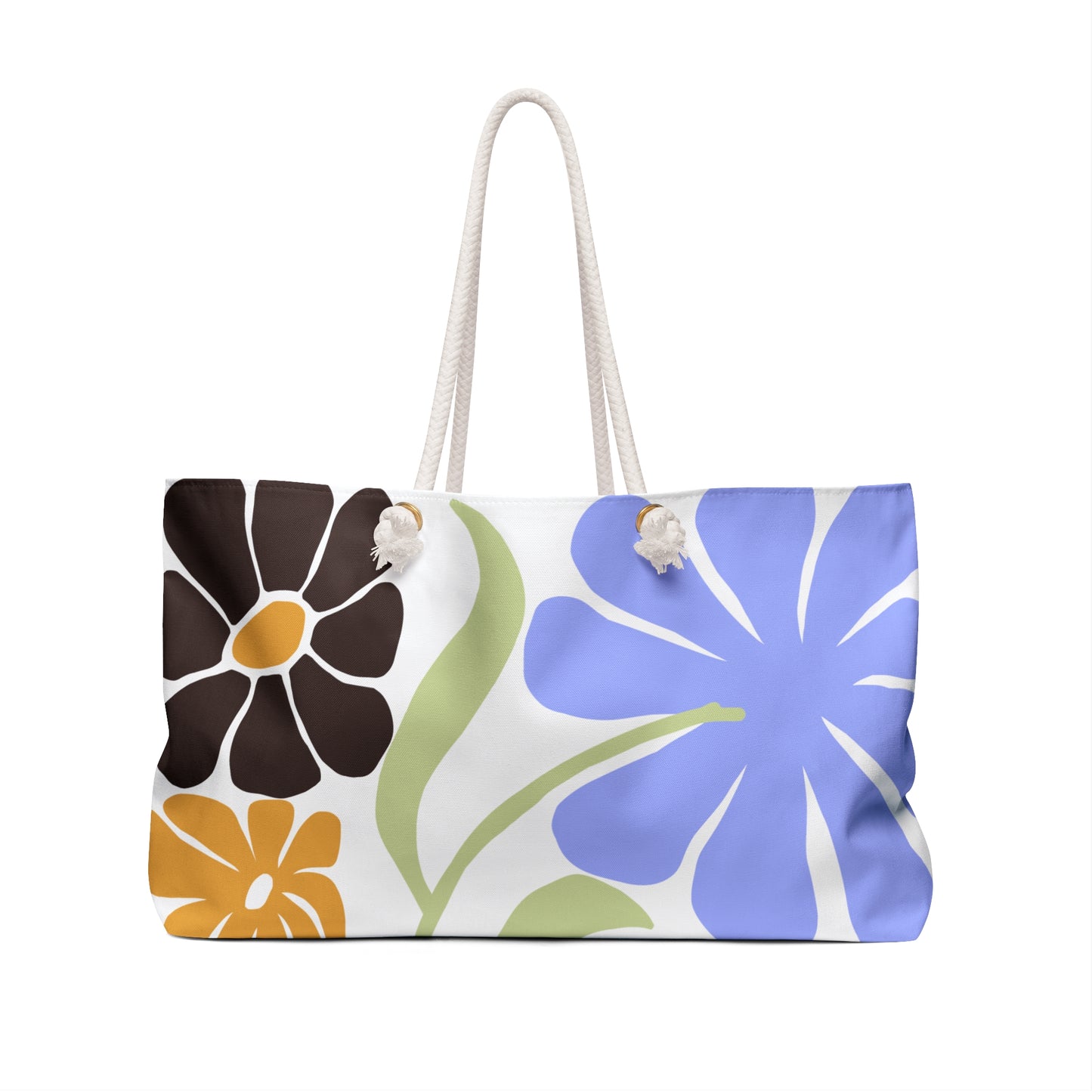 Floral Weekender Bag for Travel and Beach