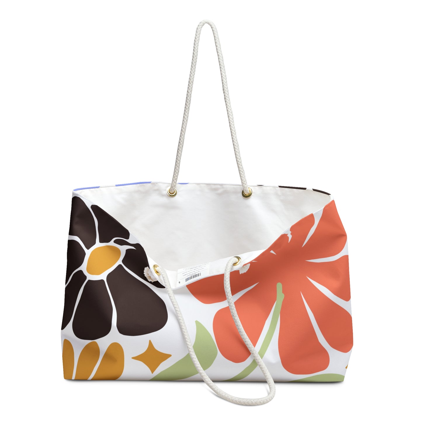 Floral Weekender Bag for Travel and Beach