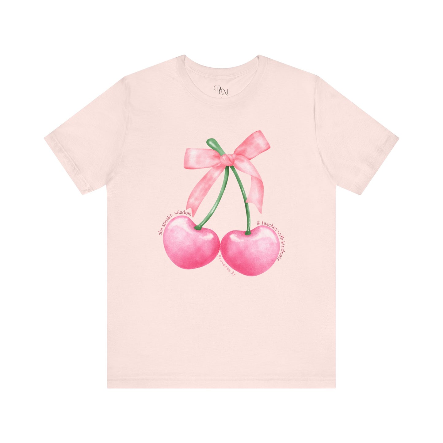 Coquette Cherry Tee,Cute Summer Unisex T-Shirt, Bows Shirt, Black Bow Shirt, Casual Style, Graphic Tee, Coquette Bow Tee - DiRoMi