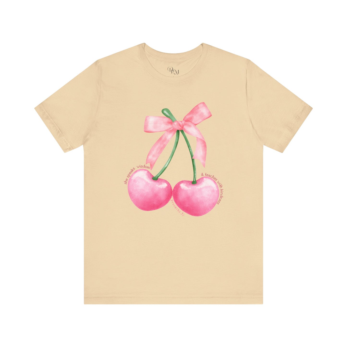 Coquette Cherry Tee,Cute Summer Unisex T-Shirt, Bows Shirt, Black Bow Shirt, Casual Style, Graphic Tee, Coquette Bow Tee - DiRoMi
