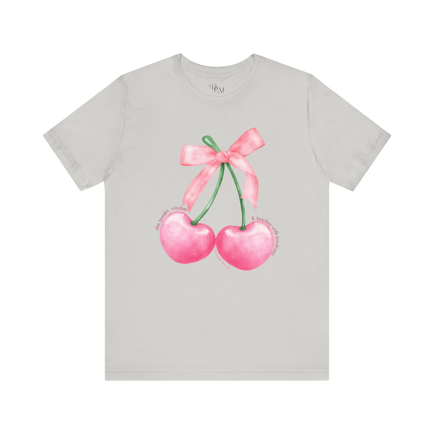 Coquette Cherry Tee,Cute Summer Unisex T-Shirt, Bows Shirt, Black Bow Shirt, Casual Style, Graphic Tee, Coquette Bow Tee - DiRoMi