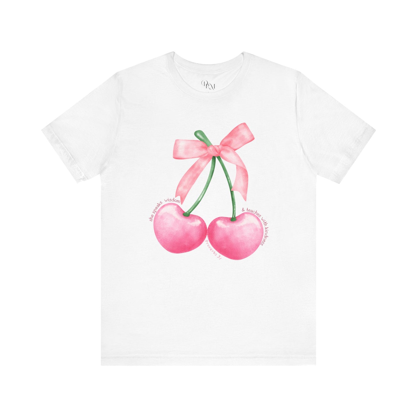 Coquette Cherry Tee,Cute Summer Unisex T-Shirt, Bows Shirt, Black Bow Shirt, Casual Style, Graphic Tee, Coquette Bow Tee - DiRoMi
