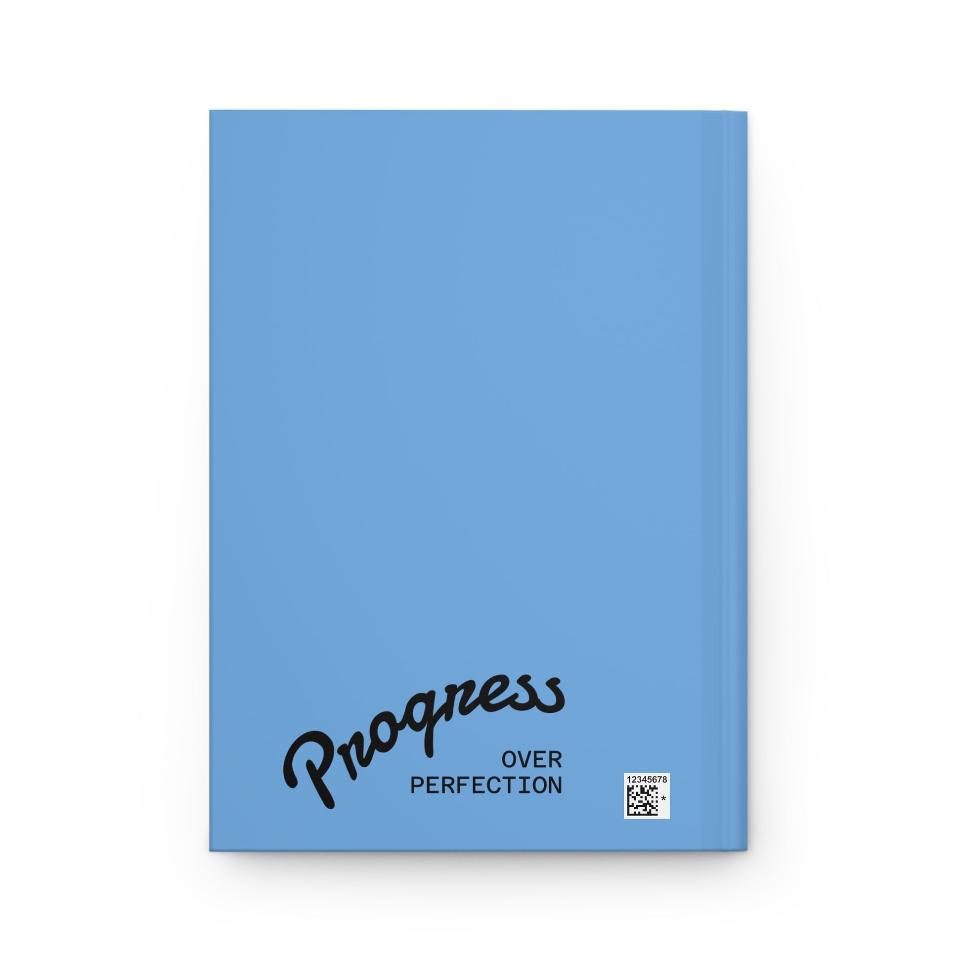 Coquette Cute Hardcover Journal - "Progress Over Perfection" & Inspirational Bow Design - DiRoMi