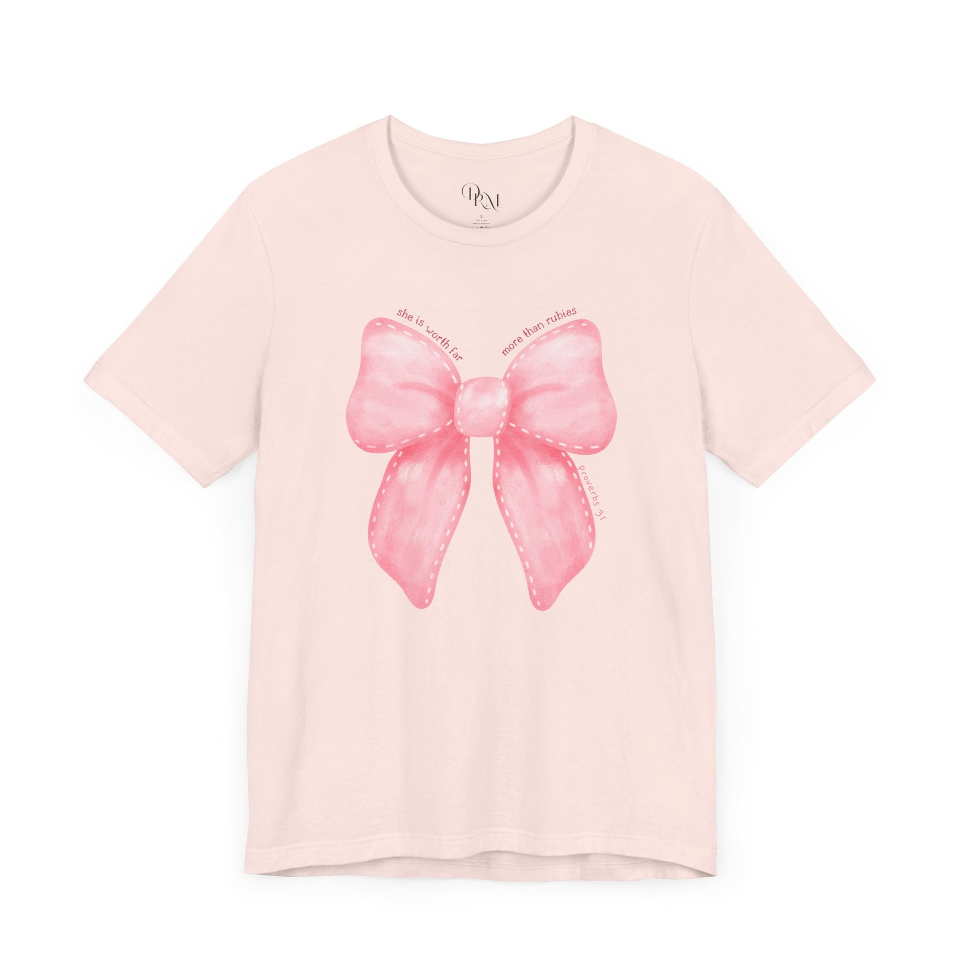 Coquette Pink Bow Tee, Coquette T Shirt, Messy Coquette, - DiRoMi