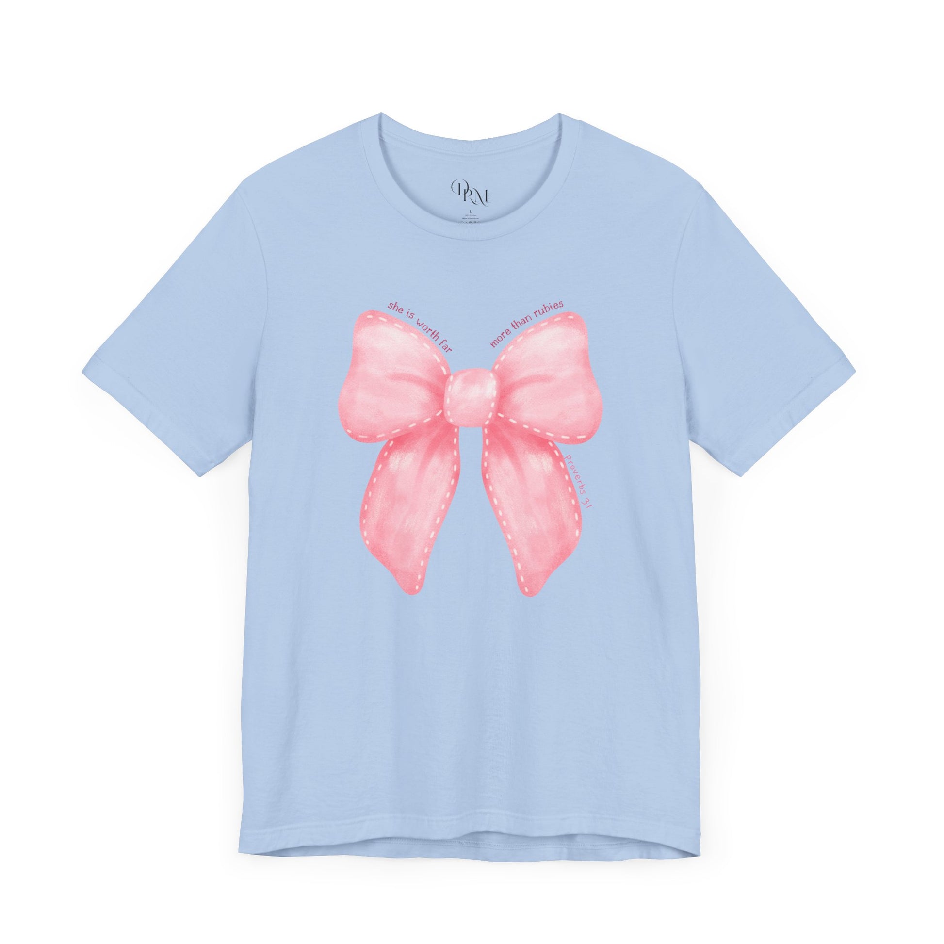 Coquette Pink Bow Tee, Coquette T Shirt, Messy Coquette, - DiRoMi