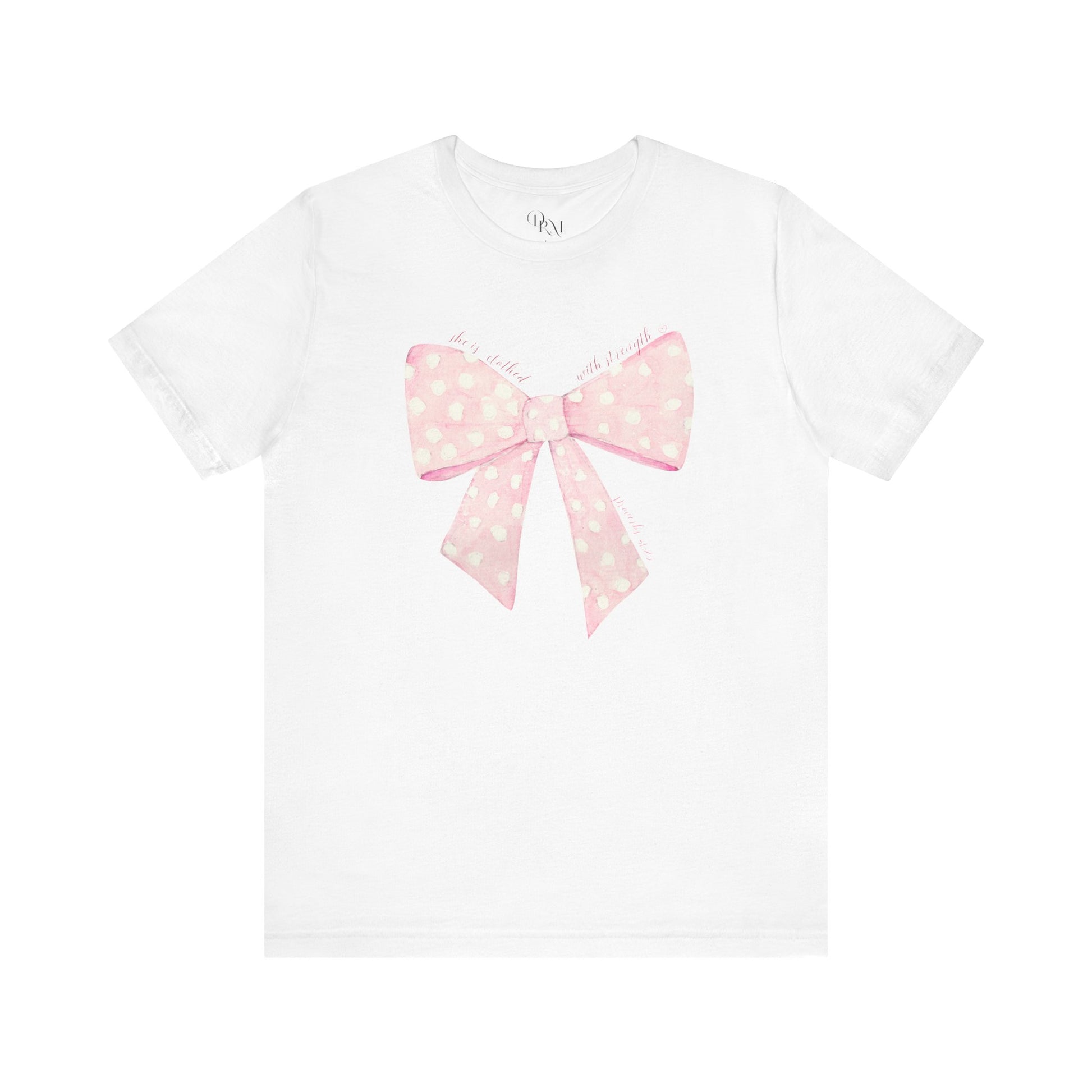 Coquette Polka Dot Bow Tee for Women, Coquette shirt - DiRoMi
