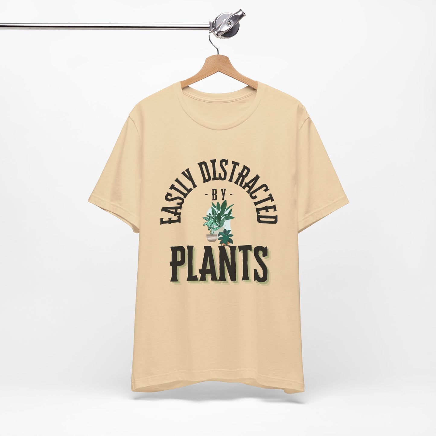 Easily Distracted by Plants Tee - Unisex Jersey Short Sleeve Shirt for Plant Lovers - DiRoMi