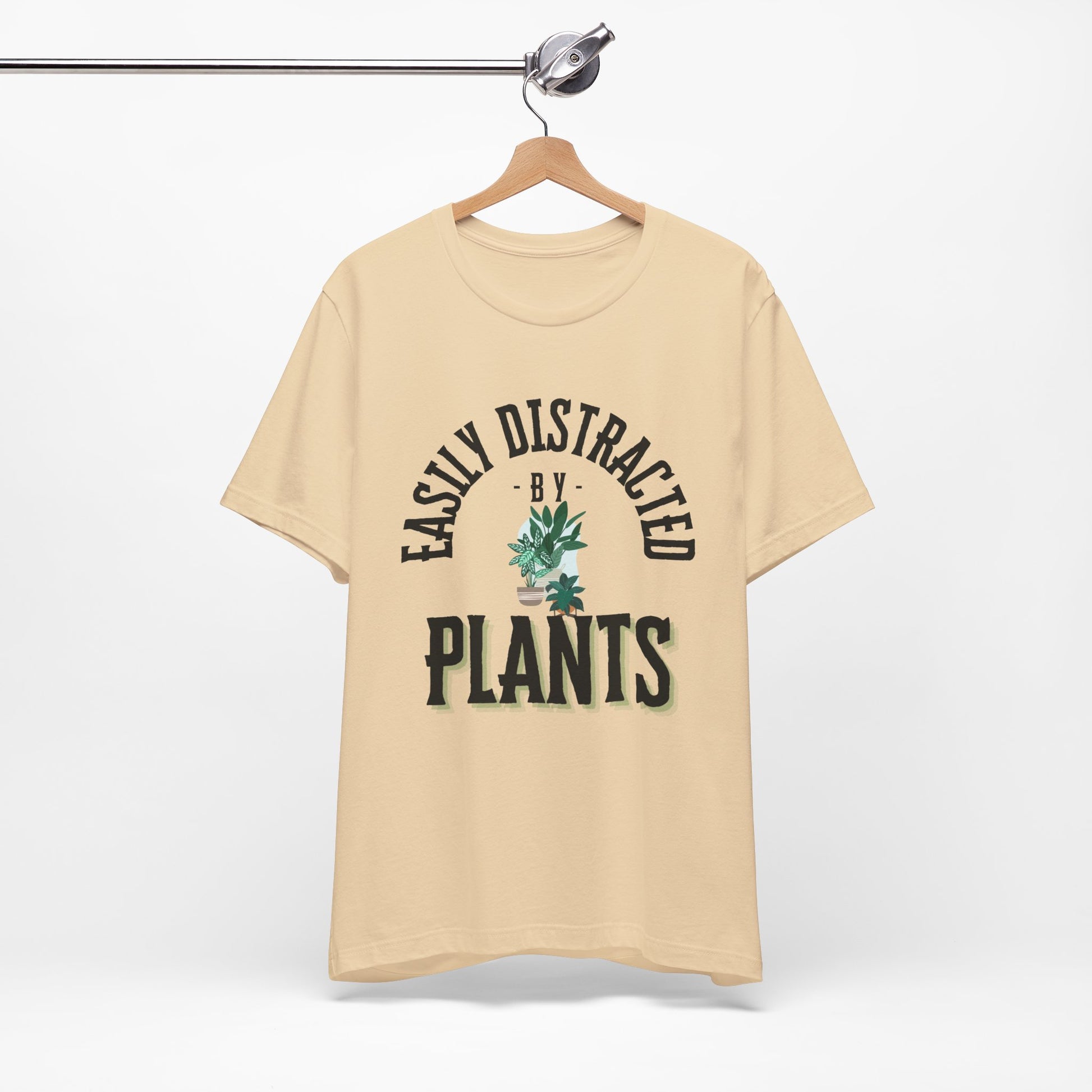 Easily Distracted by Plants Tee - Unisex Jersey Short Sleeve Shirt for Plant Lovers - DiRoMi