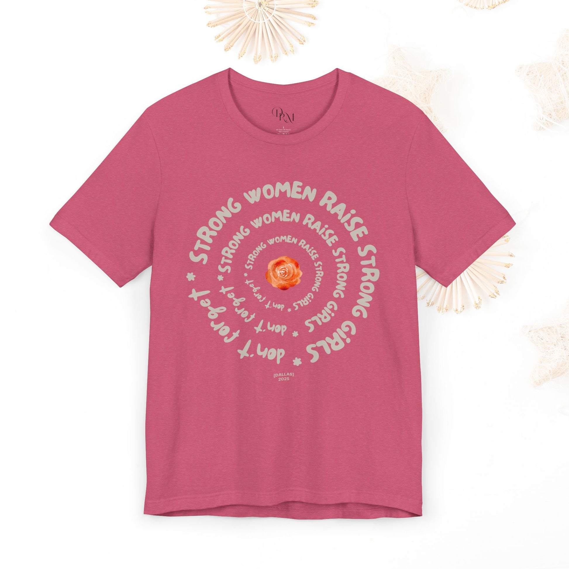 Empowering Women Tee - Strong Women Raise Strong Girls Graphic Tee, Feminist Gift, Inspirational Shirt, Mother's day gift,Gift for Her, moms - DiRoMi