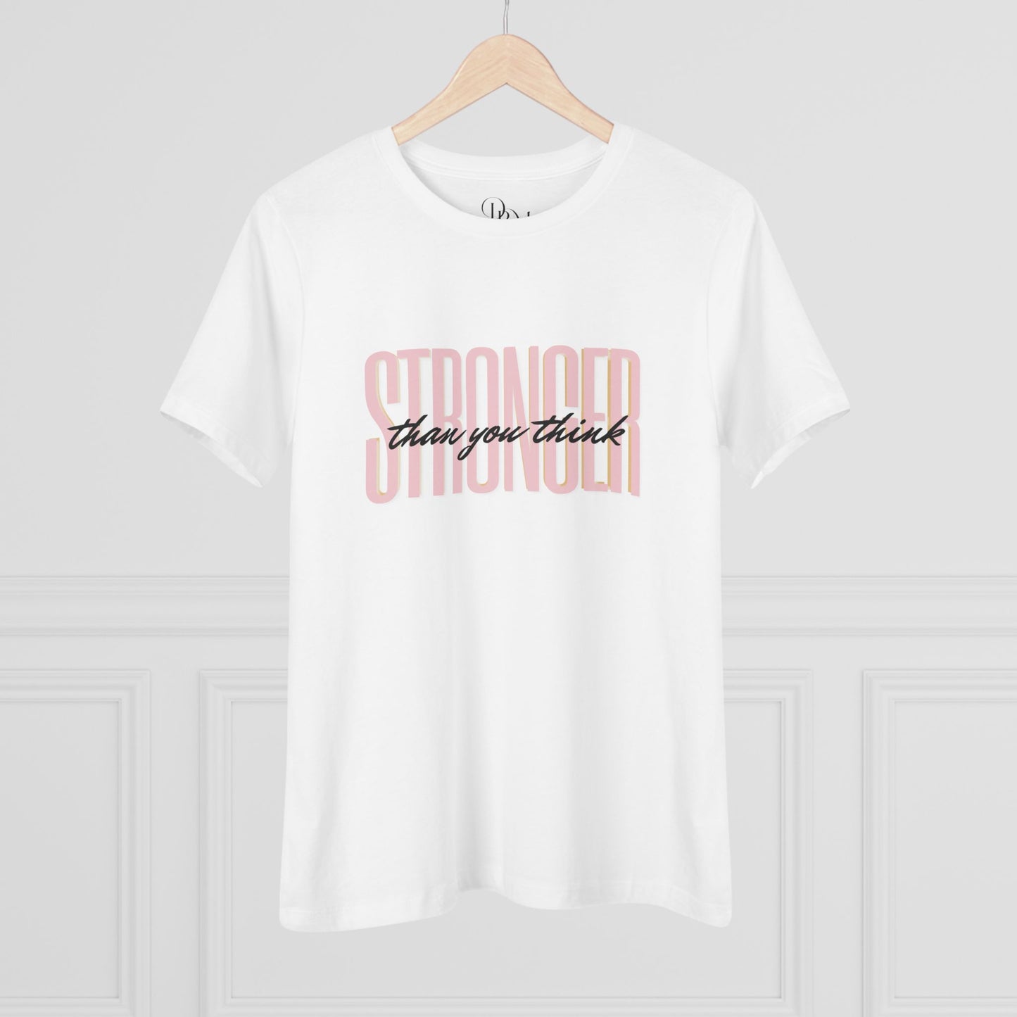 Empowering Women's Cotton Tee - "Stronger than You Think" Inspire Wear - DiRoMi