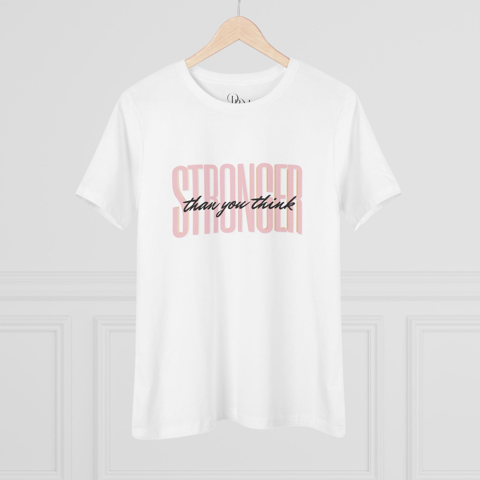 Empowering Women's Cotton Tee - "Stronger than You Think" Inspire Wear - DiRoMi
