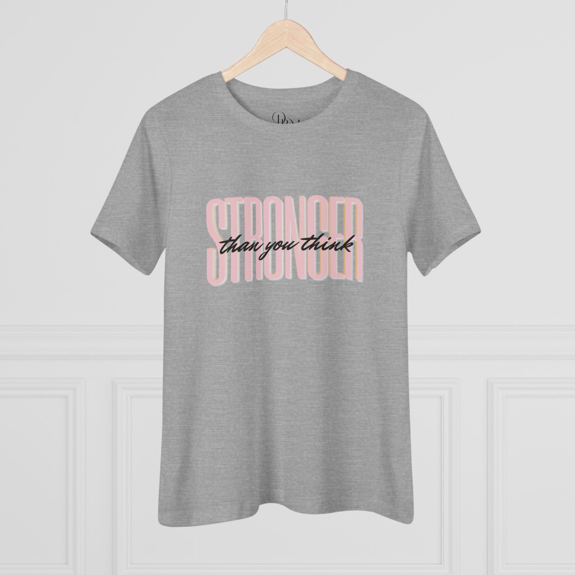 Empowering Women's Cotton Tee - "Stronger than You Think" Inspire Wear - DiRoMi