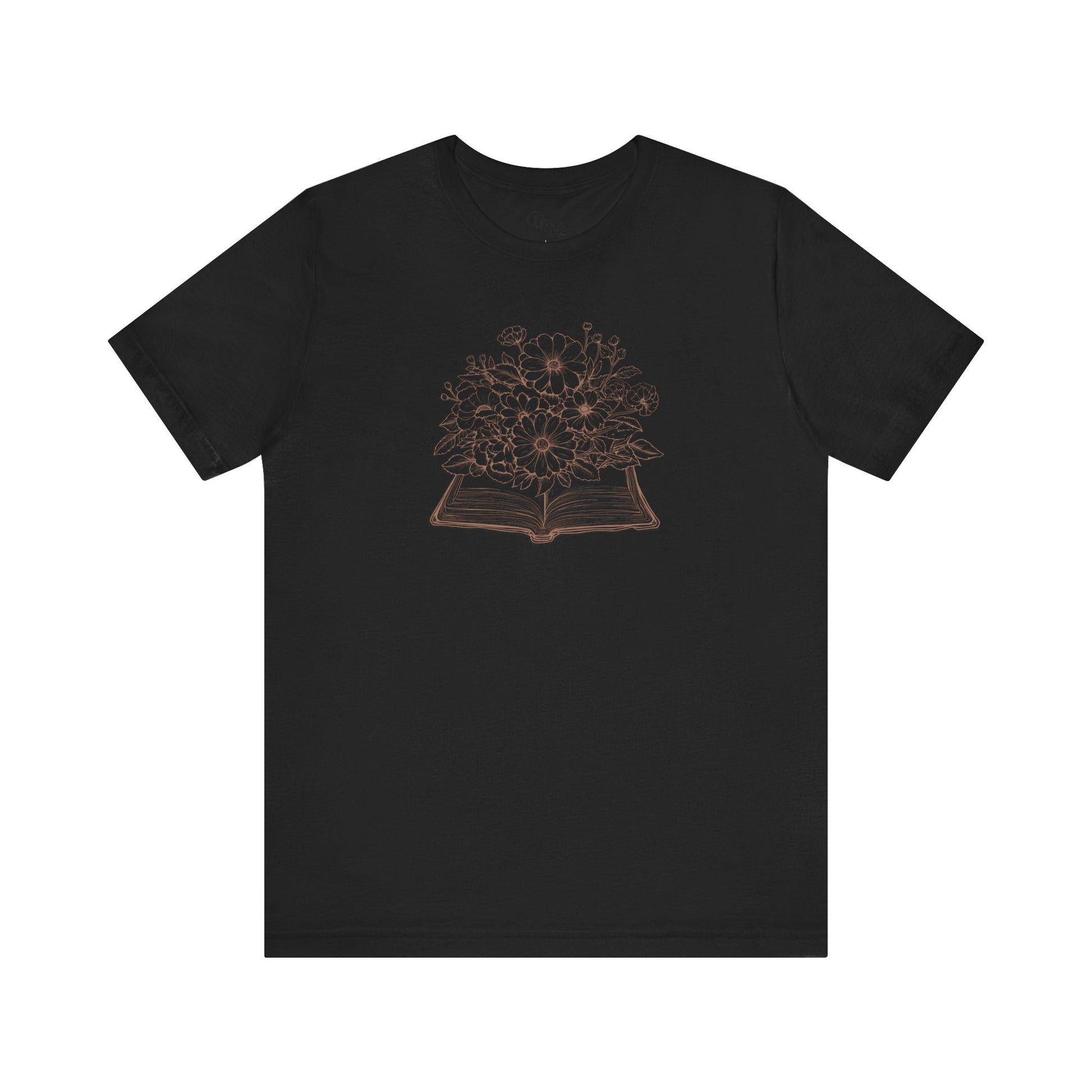 Floral Book Tee, Literary Gift Shirt, Nature Lovers T-Shirt, Bookworm Apparel, Cozy Summer Top, Reading Aesthetic Tee - DiRoMi