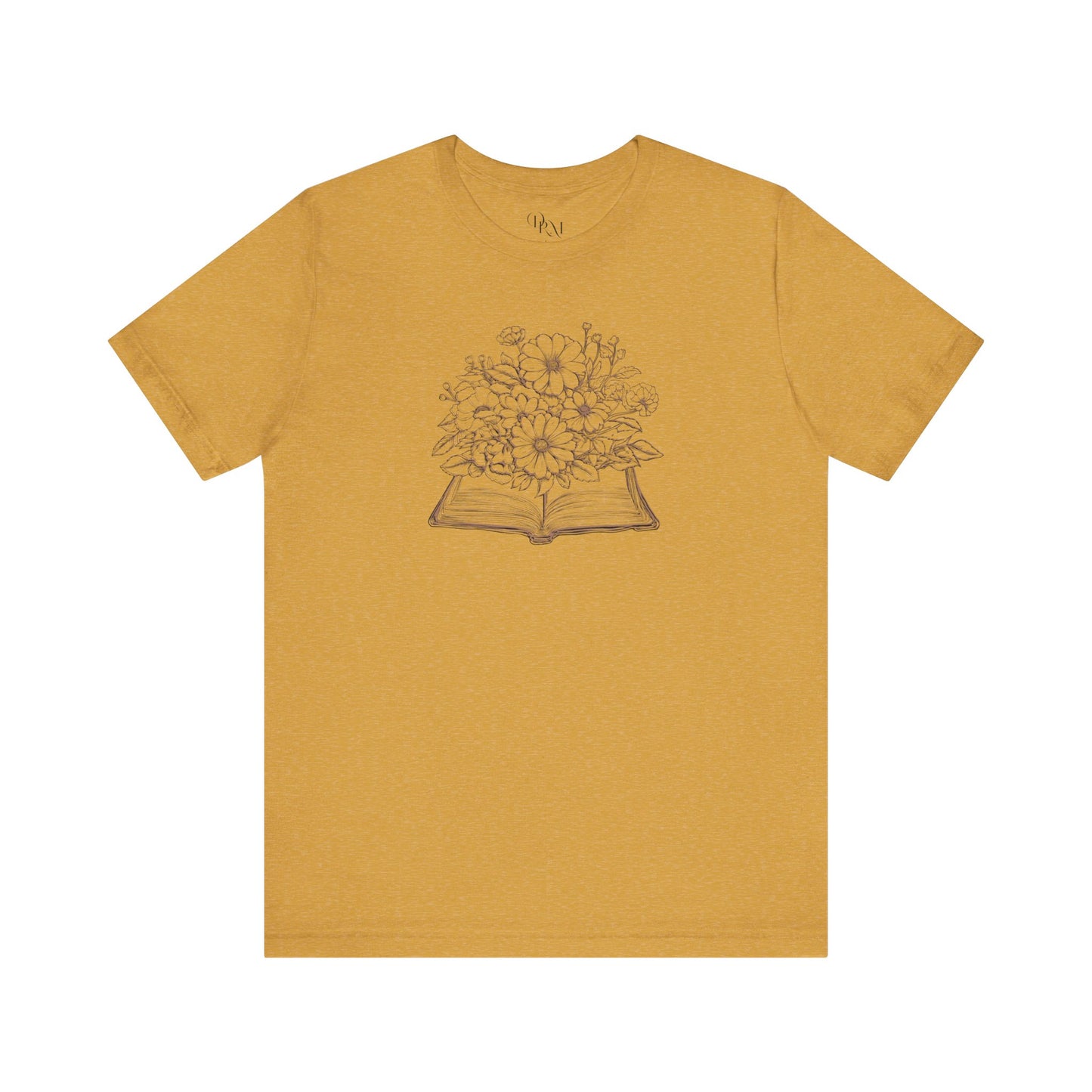 Floral Book Tee, Literary Gift Shirt, Nature Lovers T-Shirt, Bookworm Apparel, Cozy Summer Top, Reading Aesthetic Tee - DiRoMi