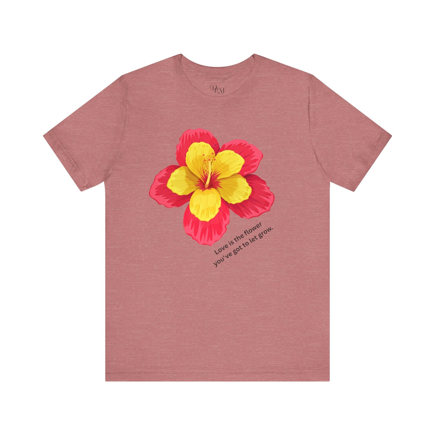 Floral Love T-Shirt - Celebrate Love, Happiness, Friendship, Perfect for Gifts, Summer Vibes, Everyday Wear, mother's day gift, mom gift - DiRoMi