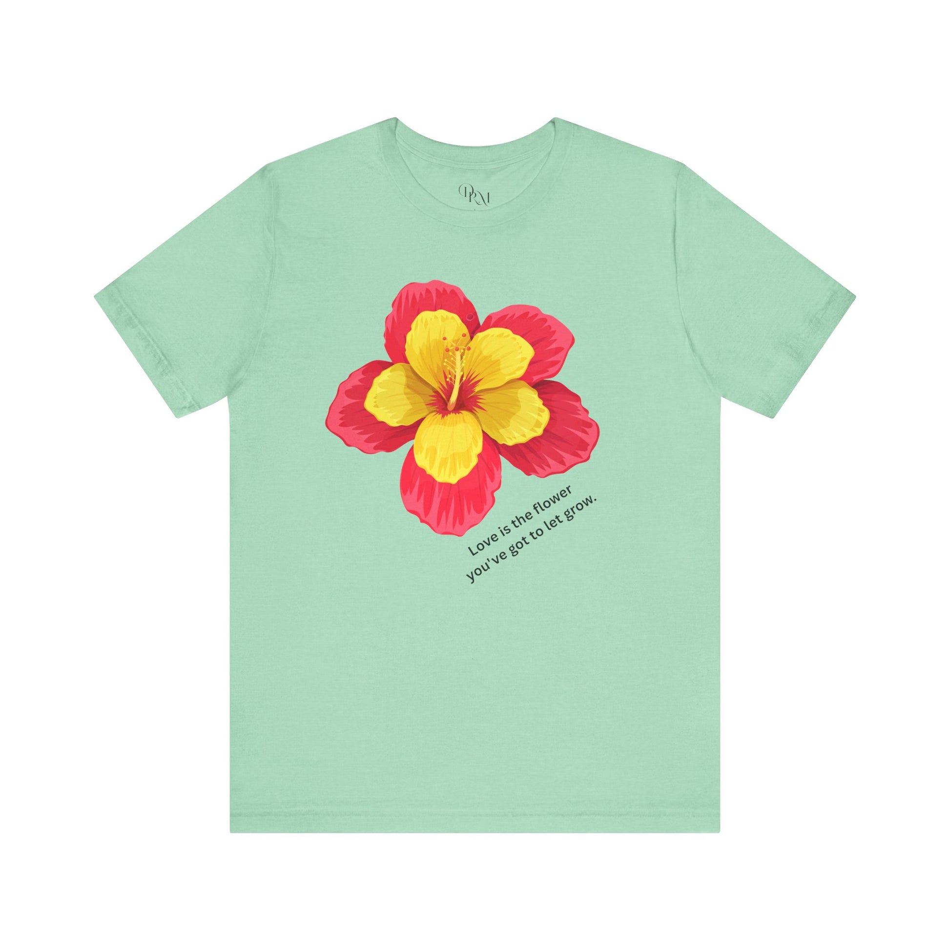 Floral Love T-Shirt - Celebrate Love, Happiness, Friendship, Perfect for Gifts, Summer Vibes, Everyday Wear, mother's day gift, mom gift - DiRoMi