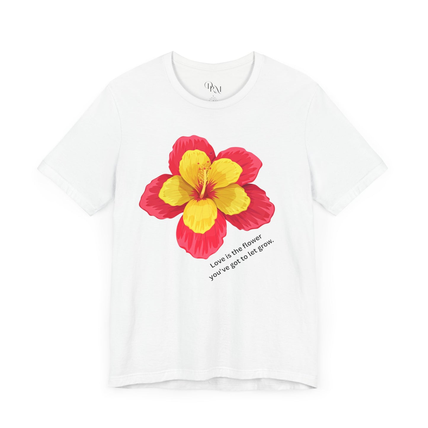 Floral Love T-Shirt - Celebrate Love, Happiness, Friendship, Perfect for Gifts, Summer Vibes, Everyday Wear, mother's day gift, mom gift - DiRoMi