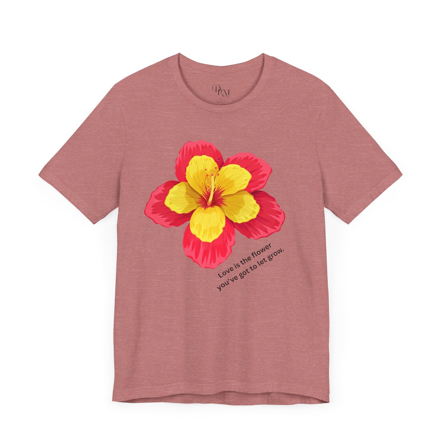 Floral Love T-Shirt - Celebrate Love, Happiness, Friendship, Perfect for Gifts, Summer Vibes, Everyday Wear, mother's day gift, mom gift - DiRoMi