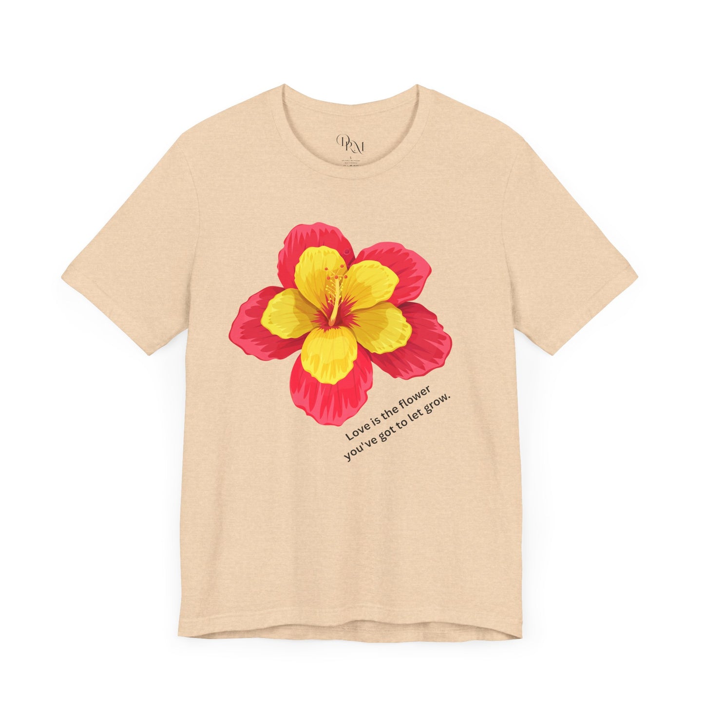 Floral Love T-Shirt - Celebrate Love, Happiness, Friendship, Perfect for Gifts, Summer Vibes, Everyday Wear, mother's day gift, mom gift - DiRoMi