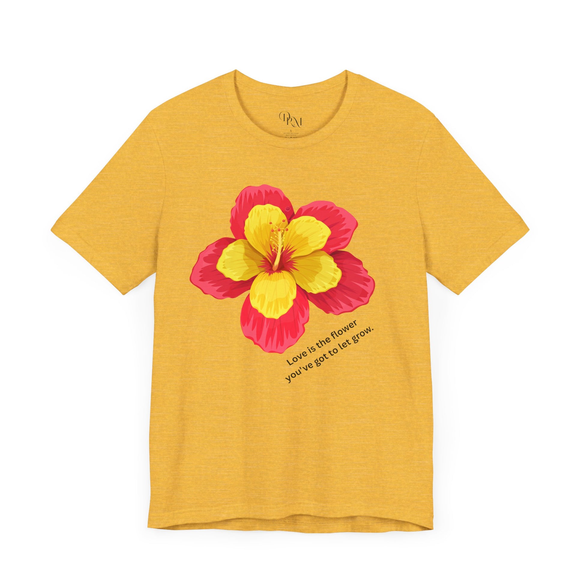 Floral Love T-Shirt - Celebrate Love, Happiness, Friendship, Perfect for Gifts, Summer Vibes, Everyday Wear, mother's day gift, mom gift - DiRoMi