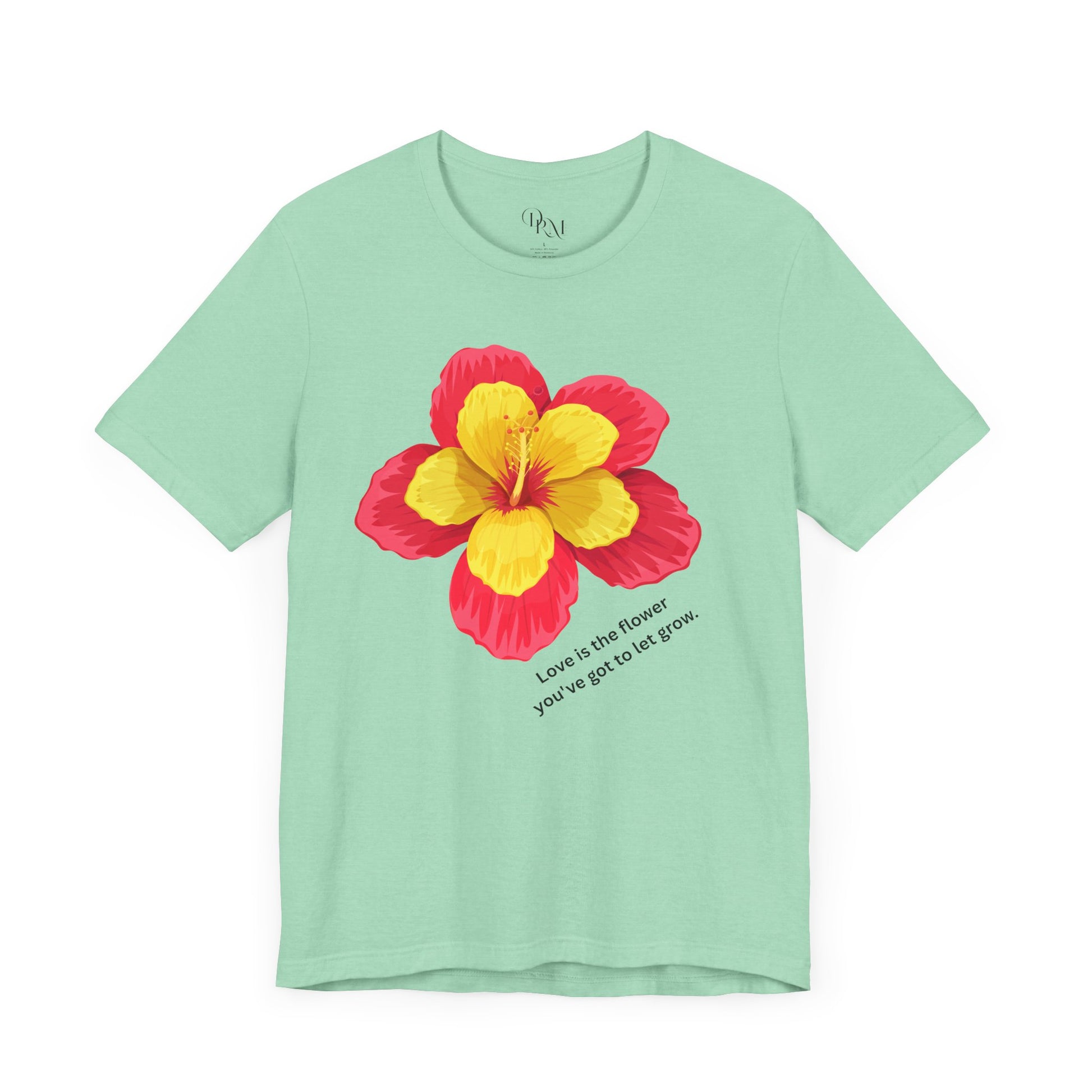 Floral Love T-Shirt - Celebrate Love, Happiness, Friendship, Perfect for Gifts, Summer Vibes, Everyday Wear, mother's day gift, mom gift - DiRoMi