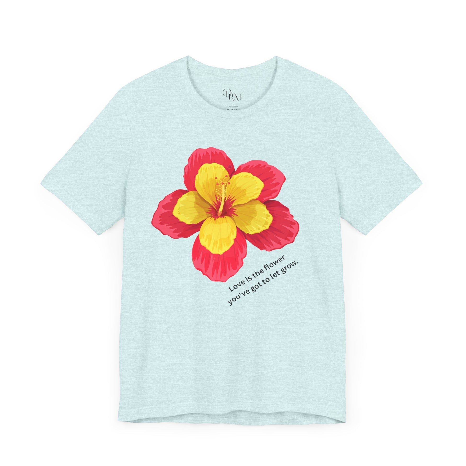 Floral Love T-Shirt - Celebrate Love, Happiness, Friendship, Perfect for Gifts, Summer Vibes, Everyday Wear, mother's day gift, mom gift - DiRoMi