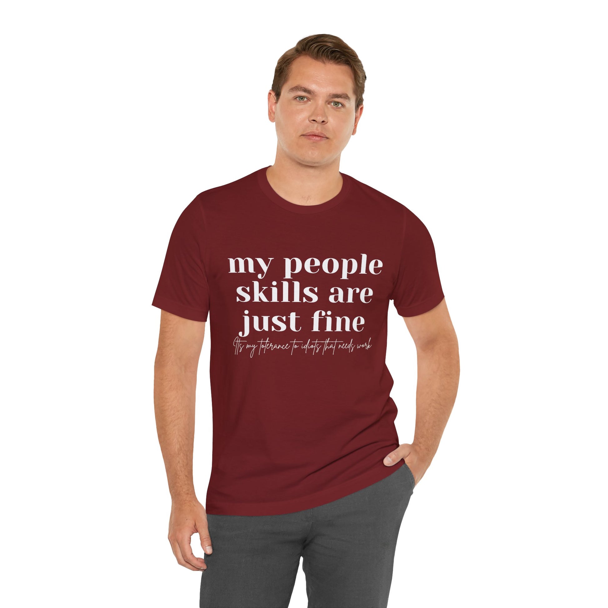 Funny People Skills Unisex Short Sleeve Tee - DiRoMi