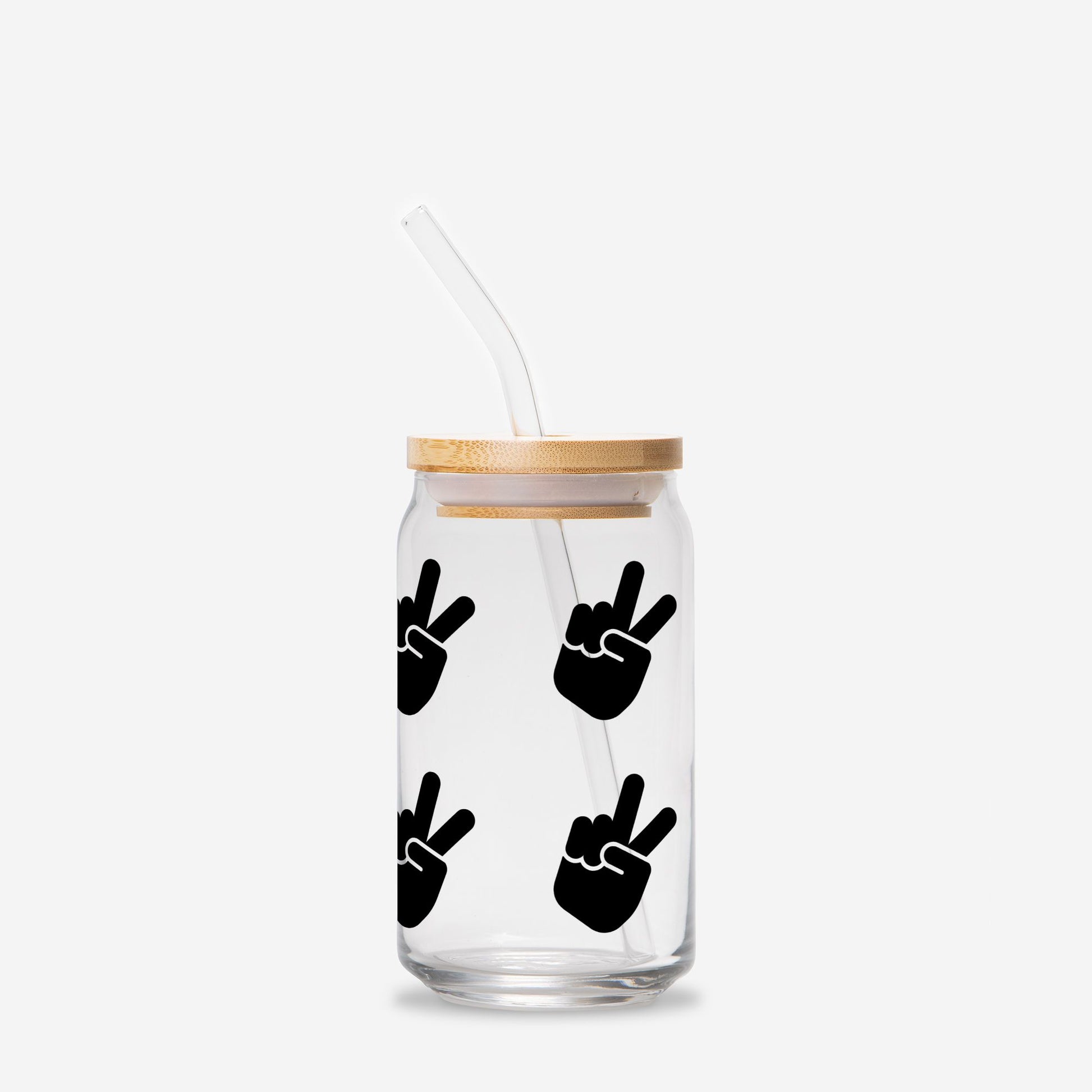 Glass Tumbler 'Jeep Wave' - Can 16oz - DiRoMi