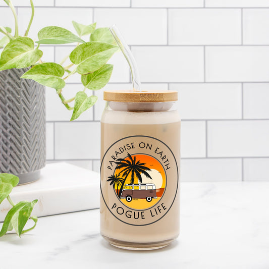 Glass Tumbler : Pogue life : 16oz - DiRoMi