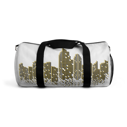 Gold Cityscape Duffel Bag