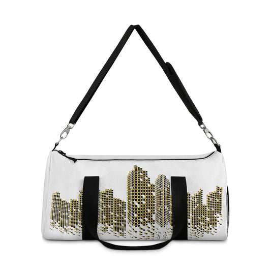 Gold Cityscape Duffel Bag