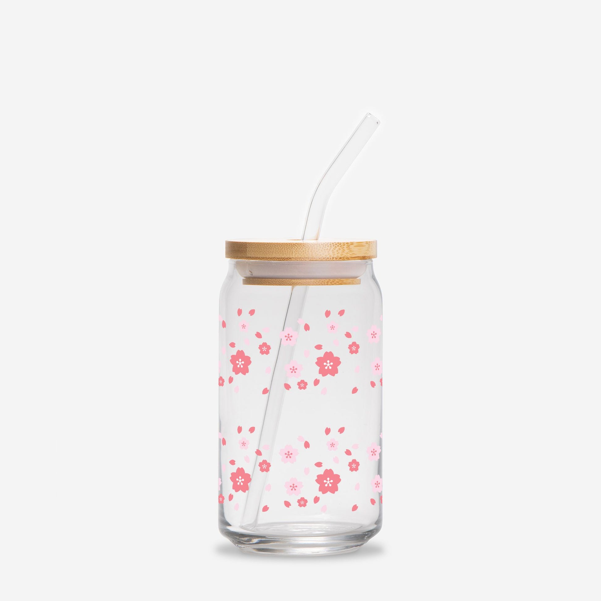 Iced Coffee Glass, Flower Iced Coffee Cup,Glass Cup, Iced Coffee Cup, Glass Can 16oz - DiRoMi