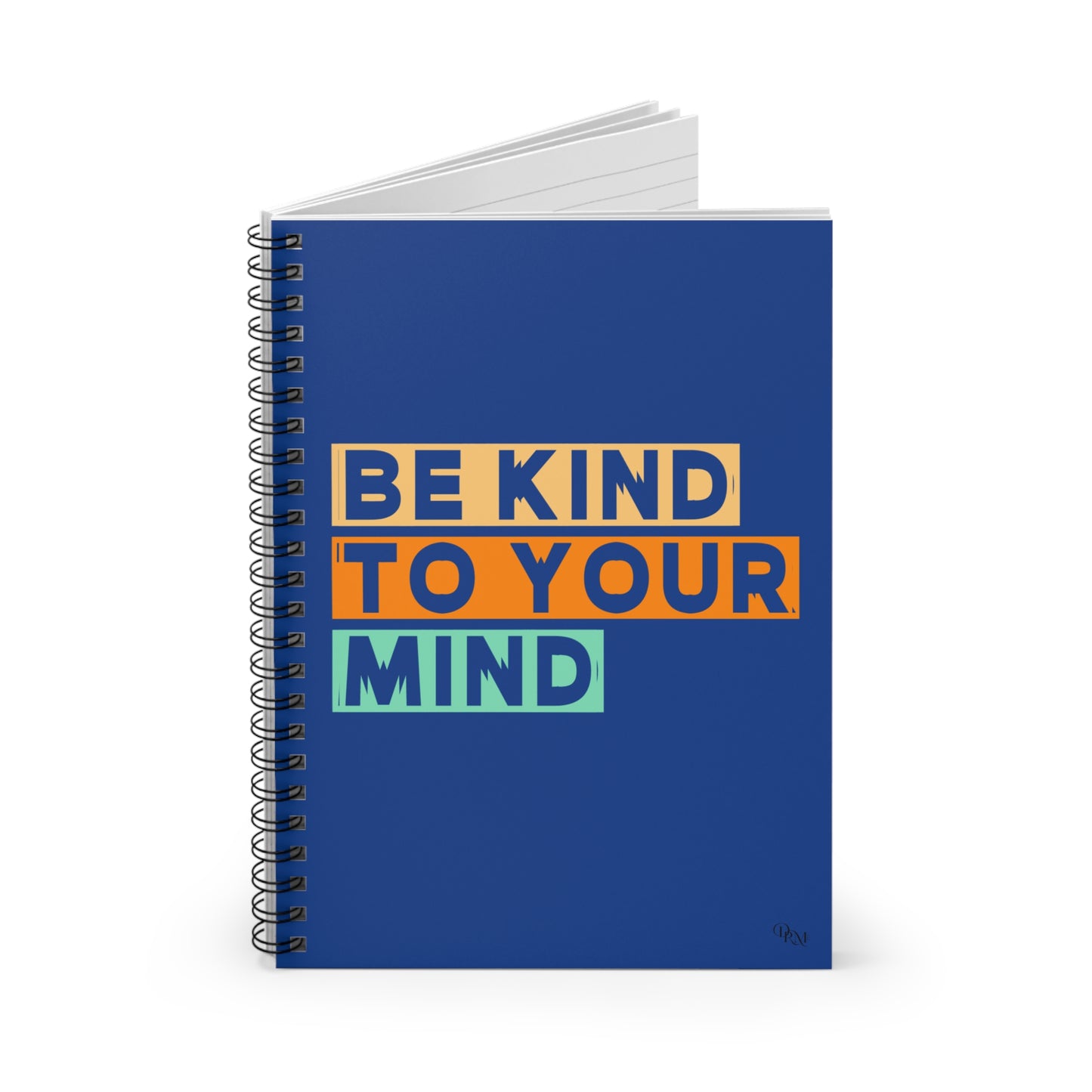 Inspirational Spiral Notebook - "Be Kind to Your Mind" - Perfect for Journaling and Self-Care - DiRoMi