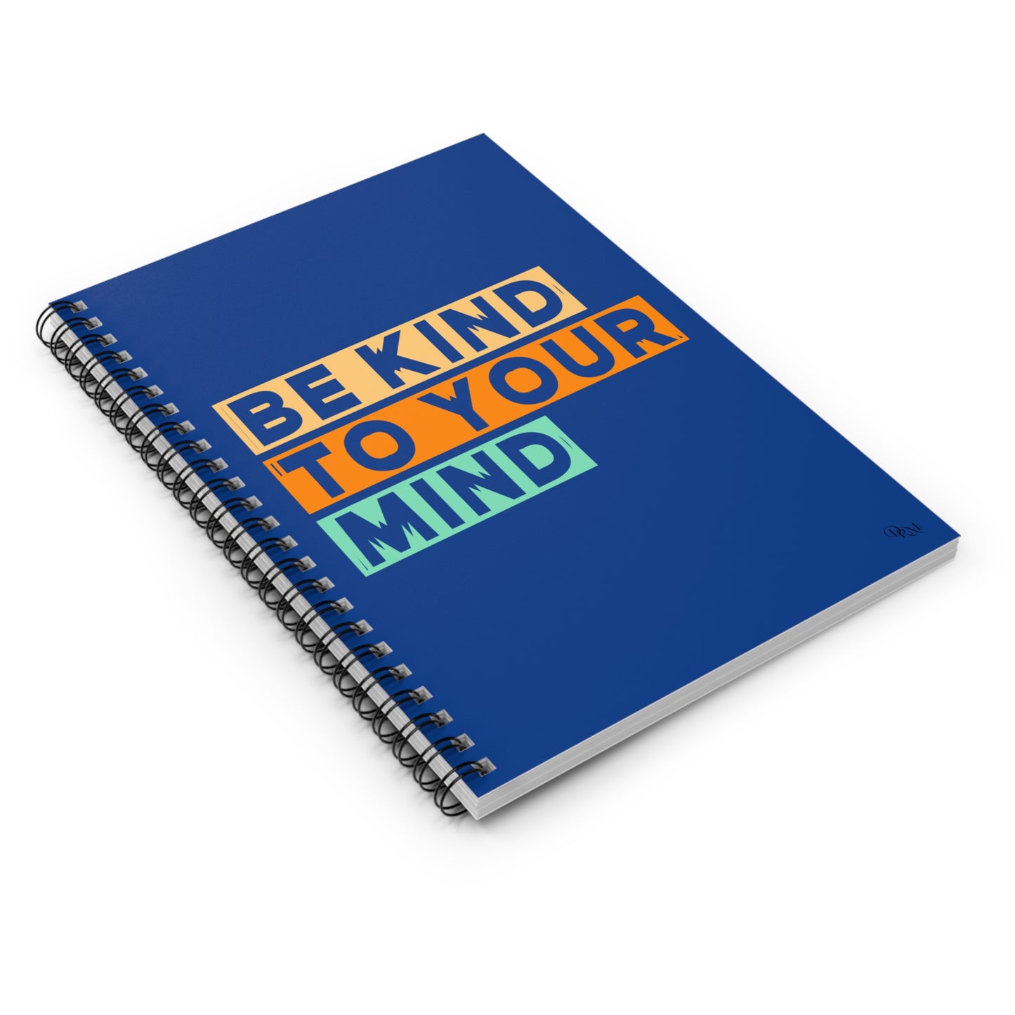 Inspirational Spiral Notebook - "Be Kind to Your Mind" - Perfect for Journaling and Self-Care - DiRoMi