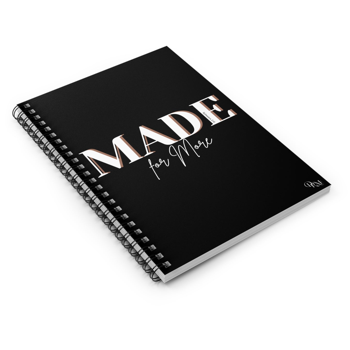 Inspirational Spiral Notebook - 'MADE for More' - DiRoMi