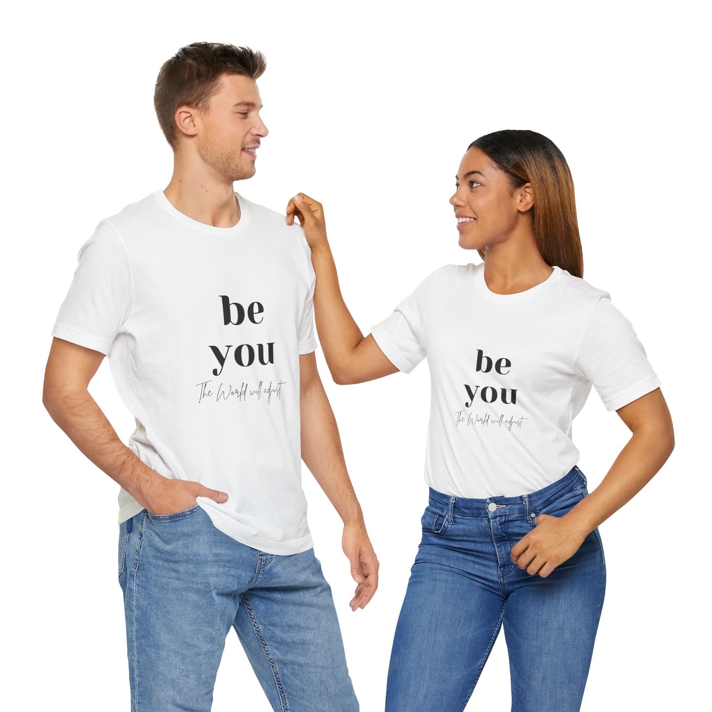 Inspirational Unisex Jersey Tee - 'Be You' Design - DiRoMi