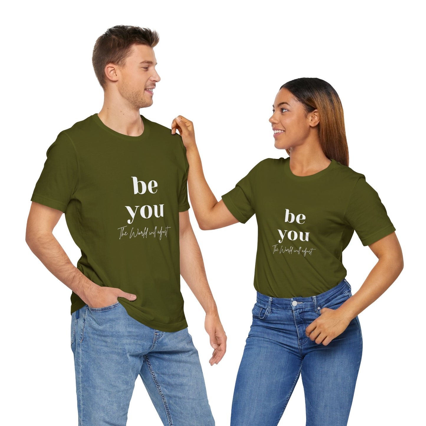 Inspirational Unisex Jersey Tee - 'Be You' Design - DiRoMi