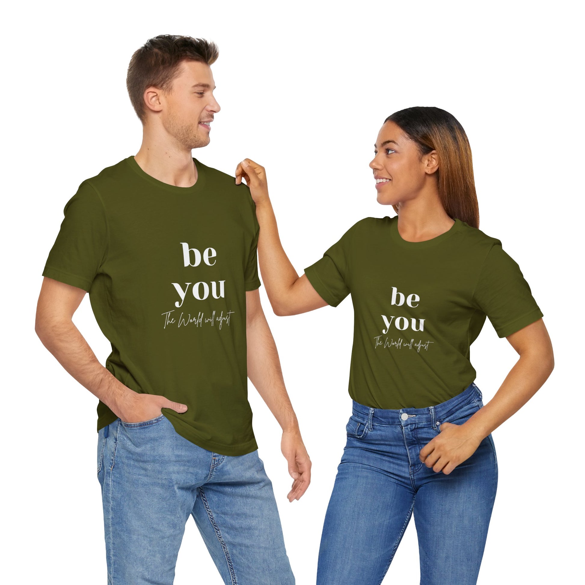 Inspirational Unisex Jersey Tee - 'Be You' Design - DiRoMi