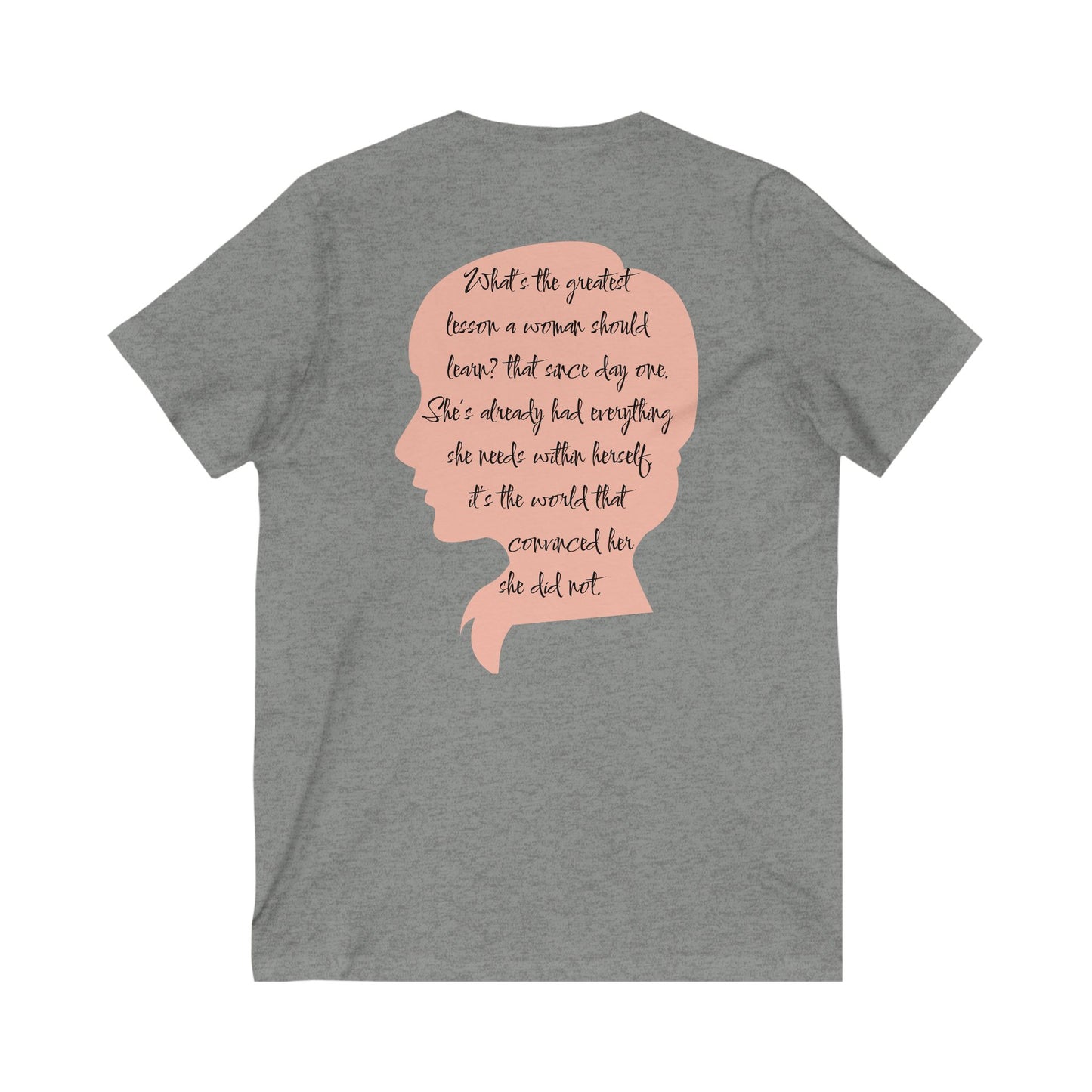 Inspirational Unisex V-Neck Tee - 'You Are' Motivational Quote - DiRoMi