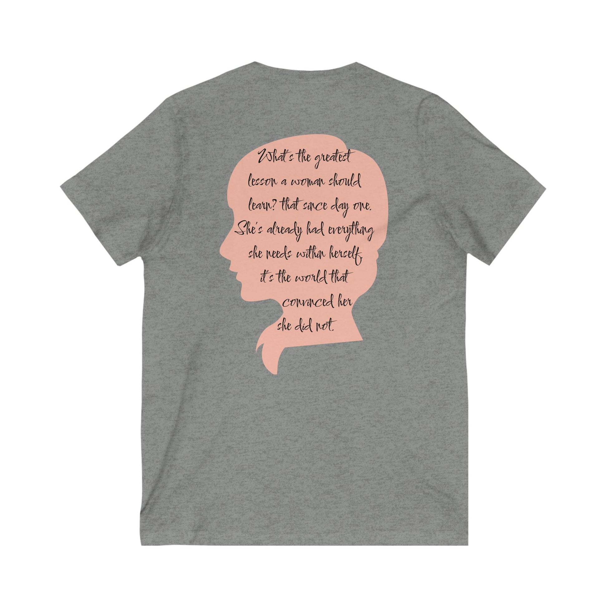 Inspirational Unisex V-Neck Tee - 'You Are' Motivational Quote - DiRoMi